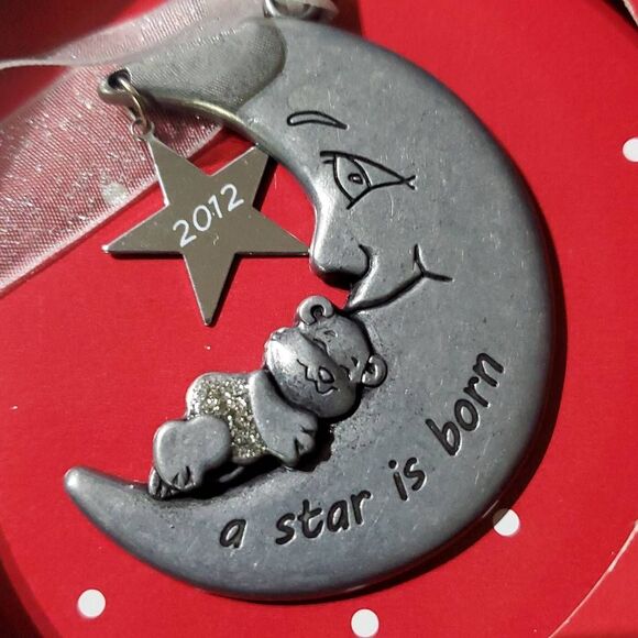 NIB HOLIDAY TIME COLLECTIBLE 2012 PEWTER CHRISTMAS ORNAMENT - Picture 2 of 3